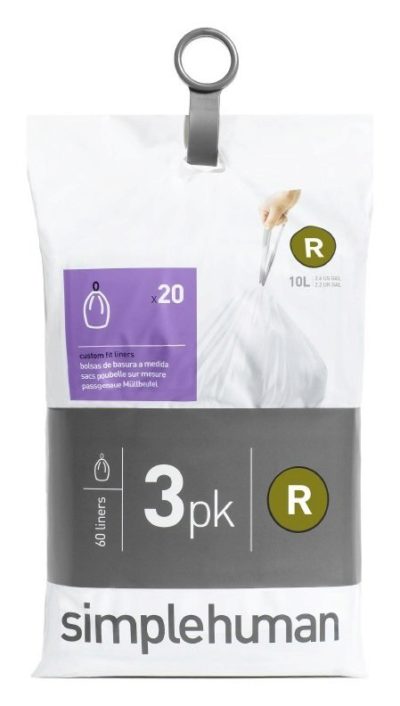 simplehuman - Bin Liner Code R 3 x 20 Pack 60 Liners